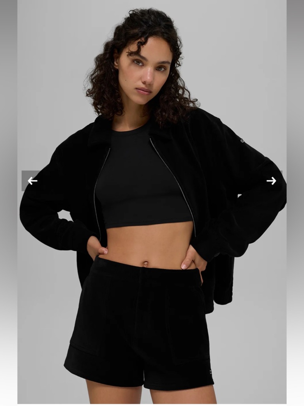 ALO Yoga Micro Corduroy On Duty Short size small